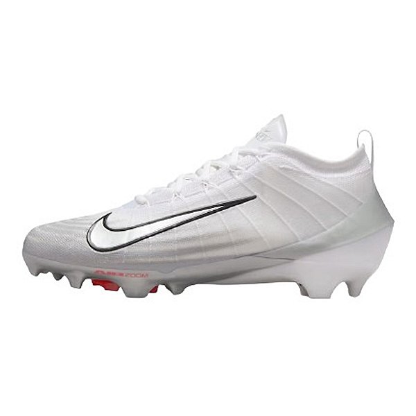 Chuteira de Futebol Americano Nike Vapor Elite 1 Branca e Prateada
