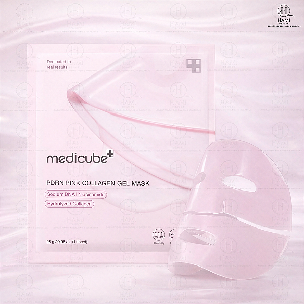 Medicube PDRN Pink Collagen Gel Mask – Máscara Facial Rejuvenescedora Coreana
