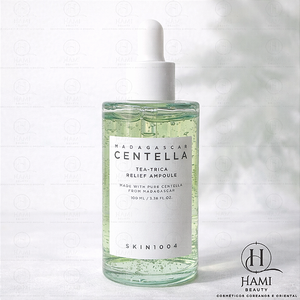 SKIN1004 Madagascar Centella Tea-Trica Relief Ampoule – Sérum Coreano Calmante Anti-Acne com Centella e Tea Tree para Oleosidade