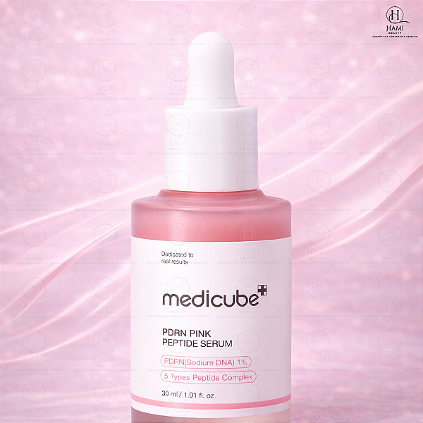 Medicube Sérum PDRN Pink Peptide 1% – Rejuvenescimento, Firmeza e Glow. Colágeno Coreano