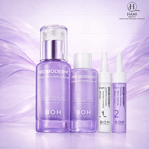 BOH Bio Heal Probioderm Collagen Remodeling Serum Kit - Tratamento de Linhas Finas, Rugas Colágeno Coreano