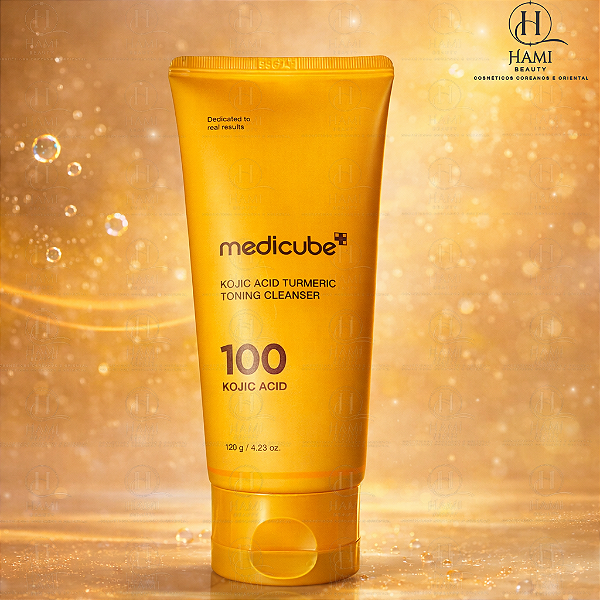 Medicube Kojic Acid Turmeric Toning Cleanser - Espuma de Limpeza Clareadora Coreana
