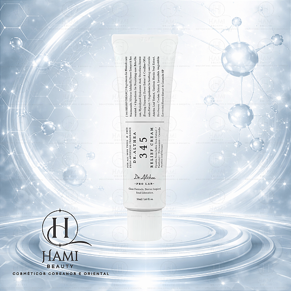 Dr. Althea 345 Relief Cream – Creme Facial Coreano Calmante com Niacinamida, Pantenol e Centella para Vermelhidão, Sensibilidade e Barreira da Pele