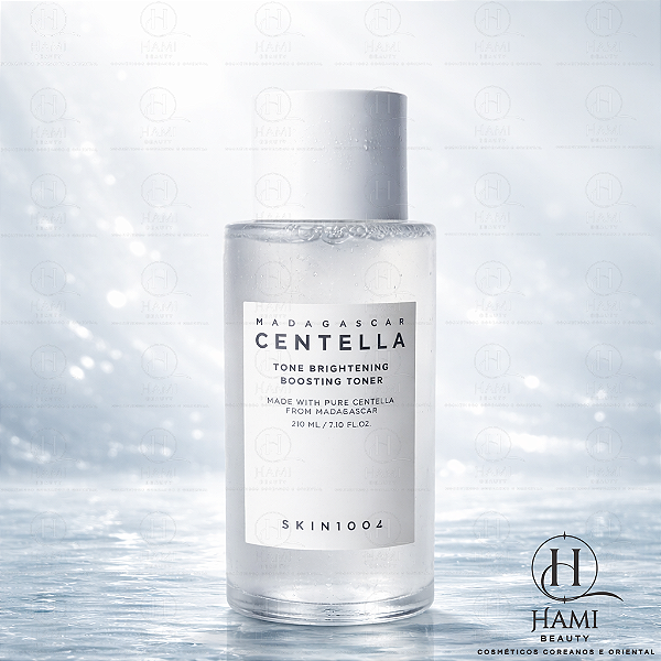 SKIN1004 Madagascar Centella Tone Brightening Boosting Toner – Tônico Facial Coreano Calmante e Iluminador com Centella Asiática para Hidratação e Tom Uniforme