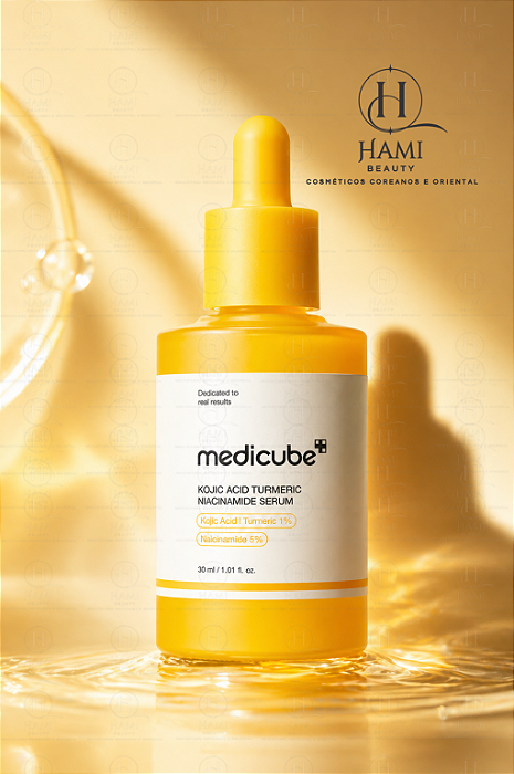 Medicube Kojic Acid Turmeric Niacinamide Serum 30ml – Sérum Clareador Coreano Anti Manchas