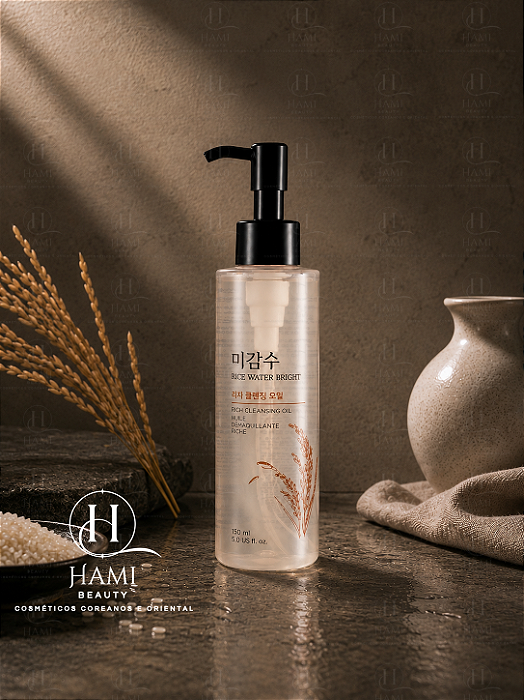 The Face Shop Rice Water Bright Rich Cleansing Oil - Óleo de Limpeza Facial Coreano 150ml