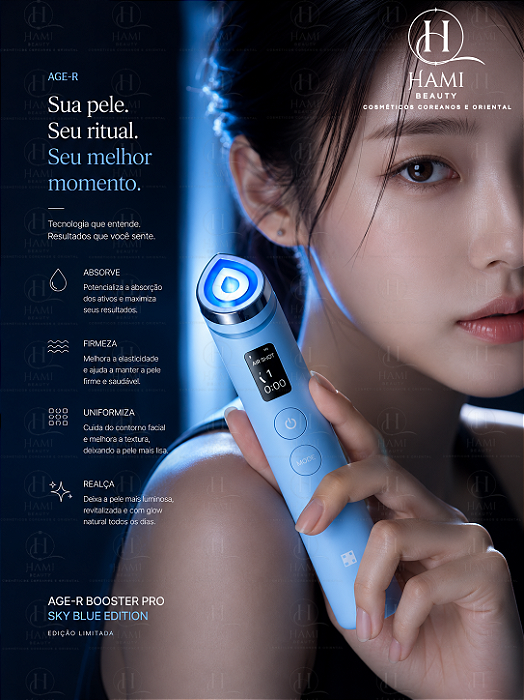 MEDICUBE AGE-R Booster Pro Sky Blue Edition | Aparelho Coreano