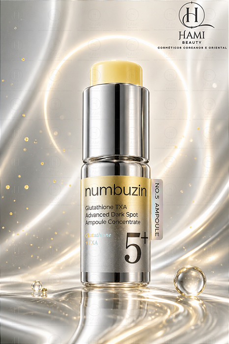 NUMBUZIN No.5+ Glutathione TXA Advanced Dark Spot Ampoule Concentrate – Sérum Concentrado Clareador 30ml