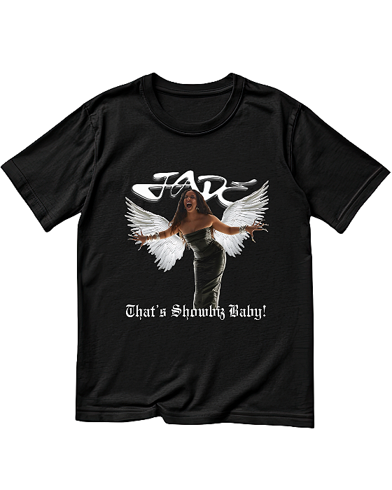 Camiseta That's Showbiz Baby JADE Thirwall Fanmade O Culto do Pop
