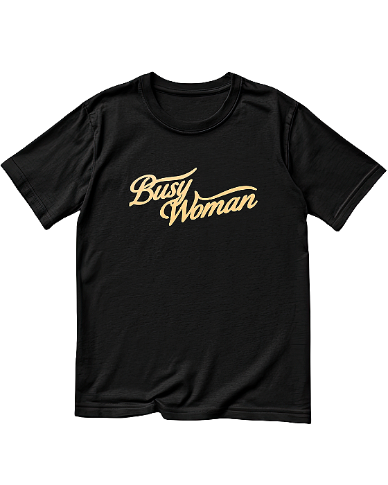 Camiseta Busy Woman Sabrina Carpenter Fanmade O Culto do Pop