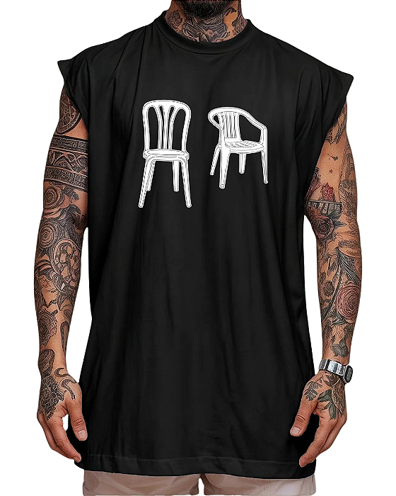 Regata Oversized DTMF Cadeiras Bad Bunny Fanmade O Culto do Pop