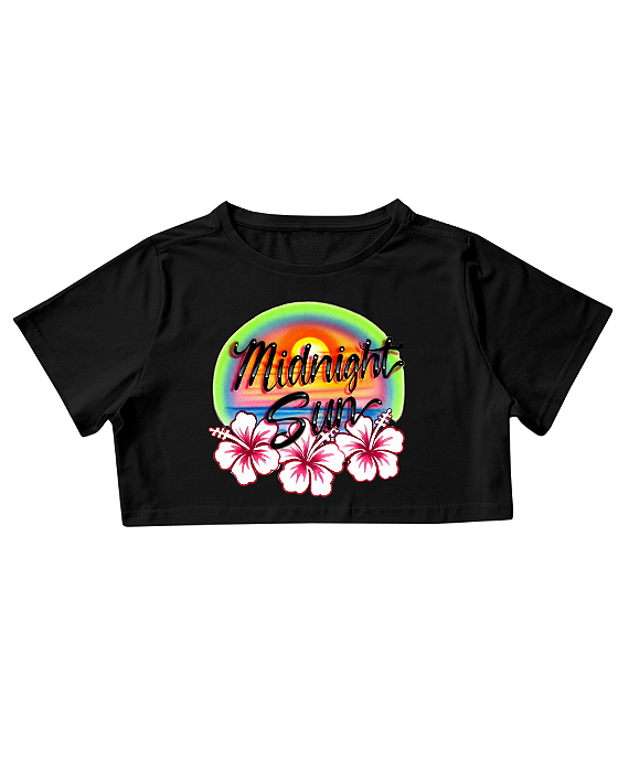 Camiseta Cropped Midnight Sun Zara Larsson Fanmade O Culto do Pop