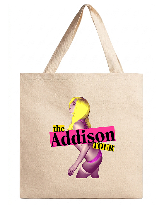 Ecobag Addison Rae The Addison Tour Fanmade O Culto Do Pop