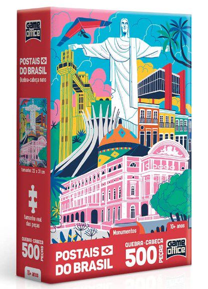 Quebra-Cabeça - Postais Do Brasil - Monumentos - Game Oficce