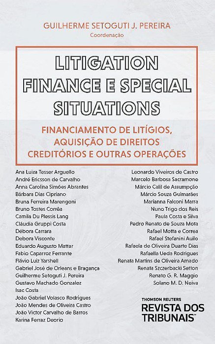 Livro Litigation Finance e Special Situations - Pereira