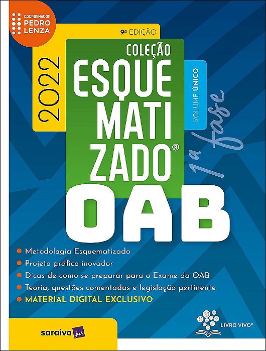 Livro Oab Esquematizado: Volume Unico 1  Fase - Salim