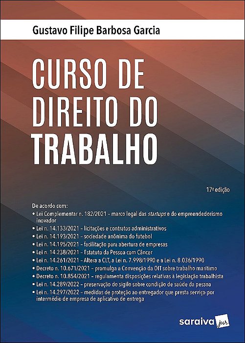 Livro Curso de Direito do Trabalho - Garcia