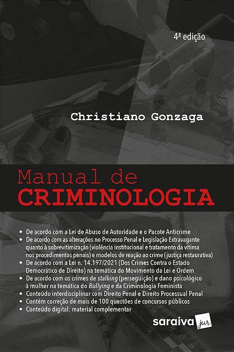 Livro Manual de Criminologia - Gonzaga