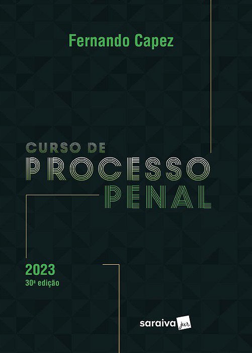 Livro Curso de Processo Penal - Capez - Saraiva