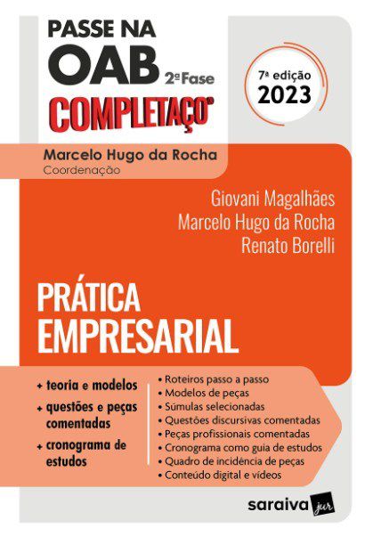 Livro Passe Na Oab 2 Fase: Pratica Empresarial - Magalhaes/rocha/bore