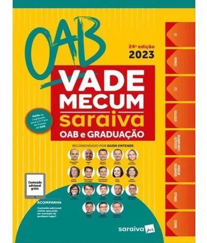 Livro Vade Mecum Saraiva Oab e Graduacao - Saraiva Juridico