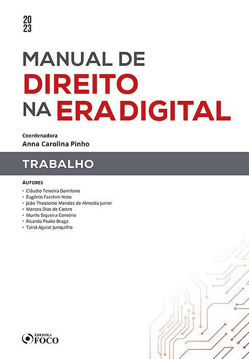 Livro Manual de Direito Na era Digital: Trabalho - 1ª Ed - 2023 - Tainá Aguiar Ricardo