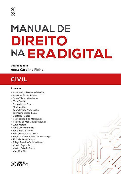 Livro Manual de Direito Na era Digital: Civil - 1ª Ed - 2023 - Vitor Vinicius Reis