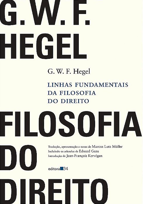 Livro Linhas Fundamentais Da Filosofia Do Direito - Hegel