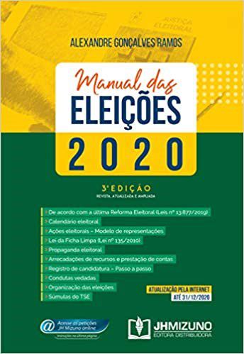 Livro Manual das Eleicoes 2020 - 4  Edicao - Alexandre Goncalves