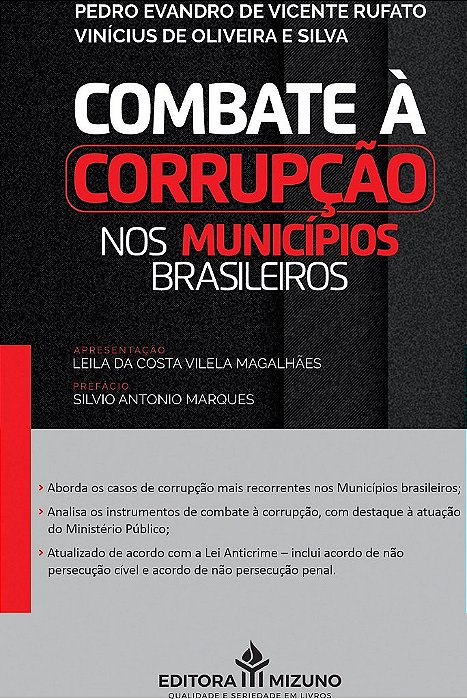 Livro Combate à Corrupção Nos Municípios Brasileiros - Rufato, Pedro Evandr