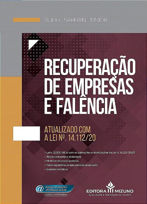 Livro Recuperação de Empresas e Falência - Sarhan Júnior, Suhel