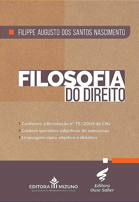 Livro Filosofia do Direito - Nascimento, Filippe