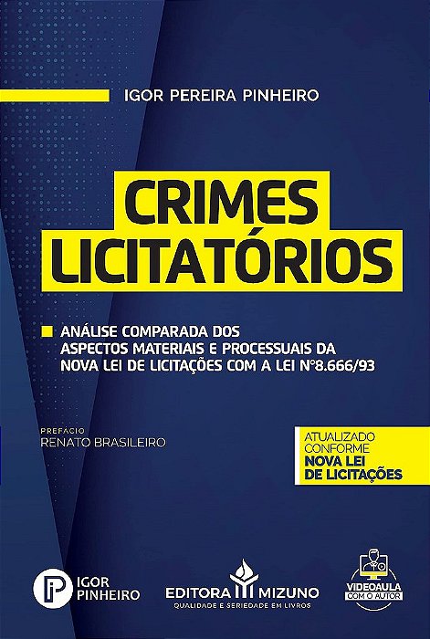 Livro Crimes Licitatórios - Pinheiro - Jh Mizuno