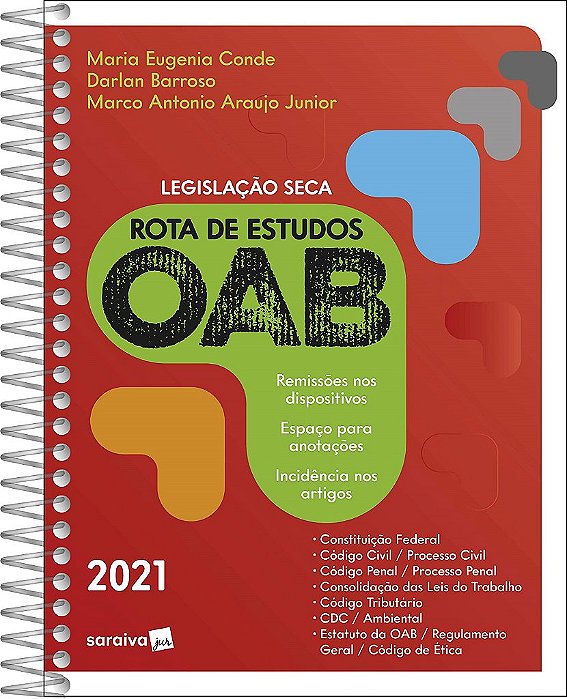 Livro Rota de Estudos Oab - Legislacao Seca - Conde/barroso/araujo