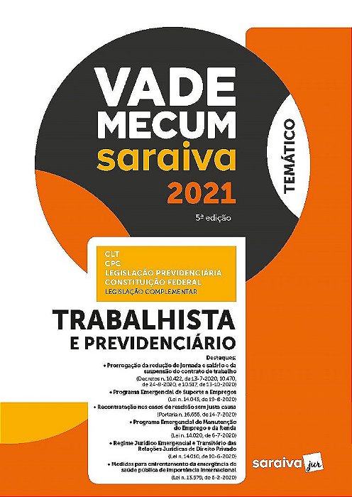Livro Vade Mecum Trabalhista: Tematico - Trabalhista e Previdenciario - Saraiva Juridico