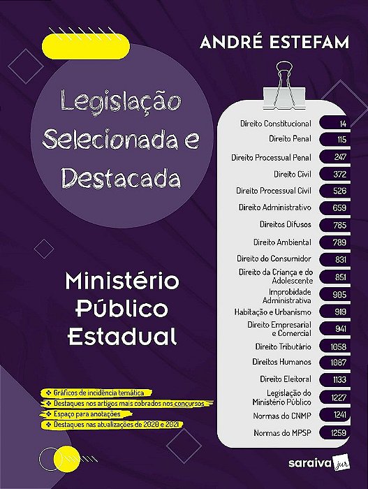 Livro Legislacao Selecionada e Destacada - Estefam