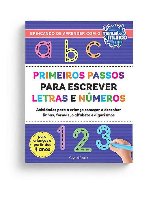 Livro Primeiros Passos para Escrever Letras e Números