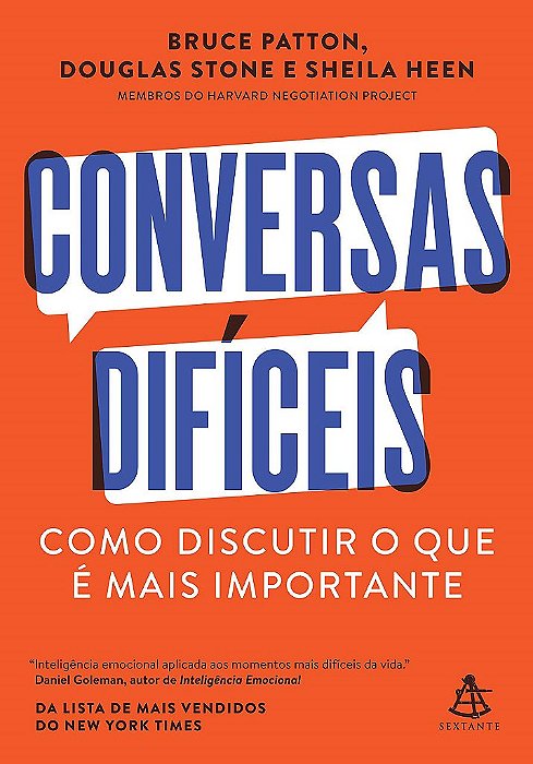 Livro Conversas Difíceis  Patton