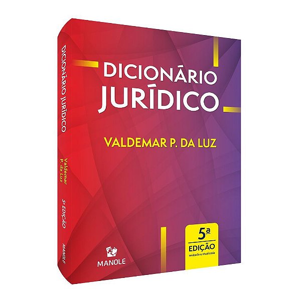 Livro Dicionário Jurídico - Luz - Manole