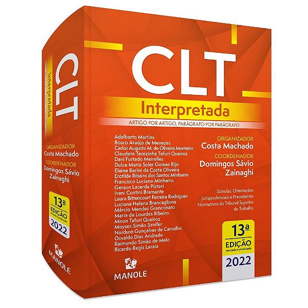 Livro Clt Interpretada: Artigo por Artigo, Parágrafo por Parágrafo - Machado - Manole