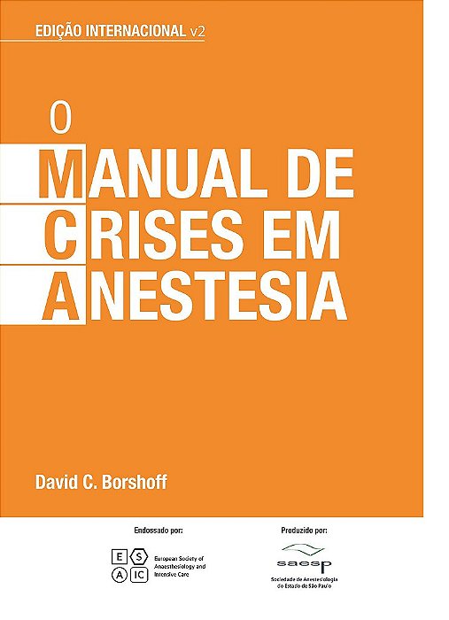 Livro Manual de Crises em Anestesia - Borshoff - Atheneu