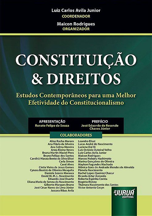 Livro Constituicao & Direitos - Estudos Contemporaneos para Uma Melhor Efetividad - Avila Junior/rodrigu