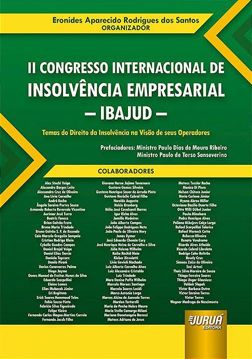 Livro Ii Congresso Internacional de Insolvencia Empresarial - Ibajud - - Santos