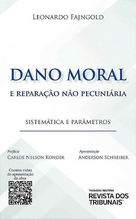 Livro Dano Moral e Reparação Nao Pecuniária  Fajngold