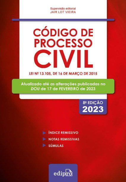 Livro Codigo de Processo Civil 2023: Mini - Vieira