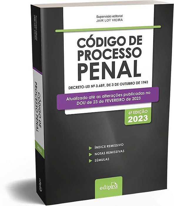 Livro Codigo de Processo Penal 2023: Mini - Vieira