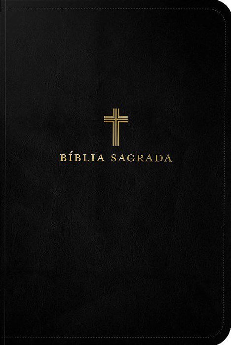 Livro Bíblia Sagrada ACF, Couro Soft, Preta, Letra Grande