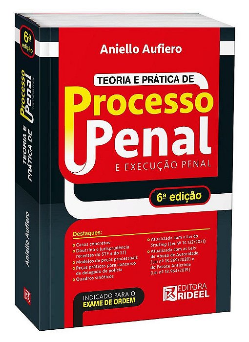 Livro Teoria E Pratica De Processo Penal E Execucao Penal - Aufiero