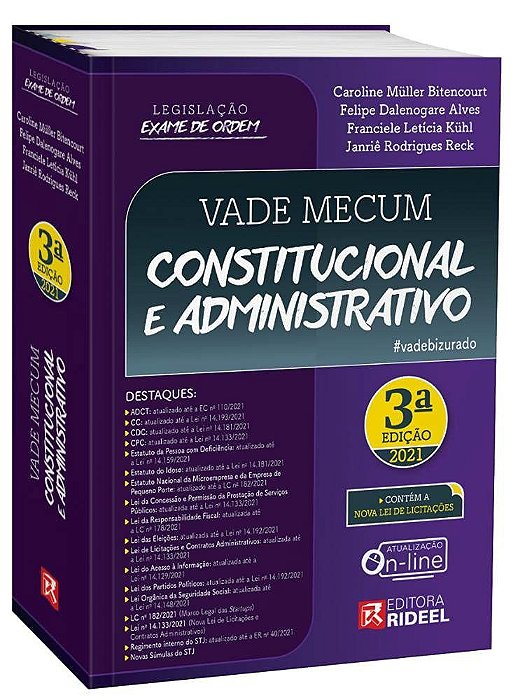Livro Vade Mecum Constitucional e Administrativo-03ed/21 - Bitencourt