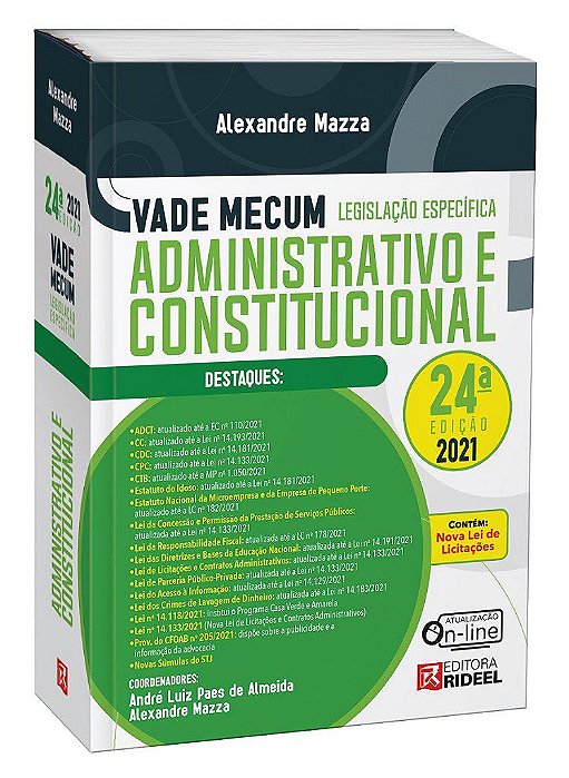Livro Vade Mecum Administrativo e Constitucional - Mazza
